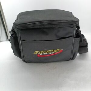 Innova Disc Golf Shoulder Bag Black Nylon Storage Case w/ Strap & Dividers s12